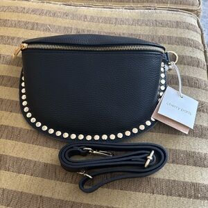 Black Studded Crossbody Bag- NWT